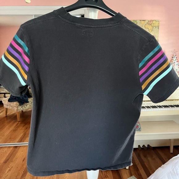 Wrangler Rainbow Stripe Tee, Size XS - Picture 3 of 5